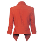 Susanne Open-Front Long-Sleeve Blazer