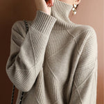 Natalie Cozy Cable Knit Turtleneck Sweater