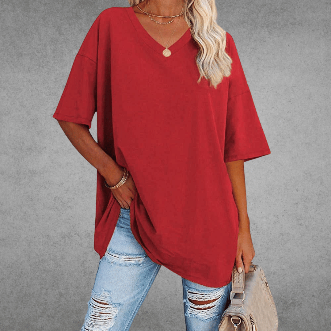 Franziska Oversize V-Neck T-Shirt