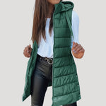 Martina Quilted Hooded Vest