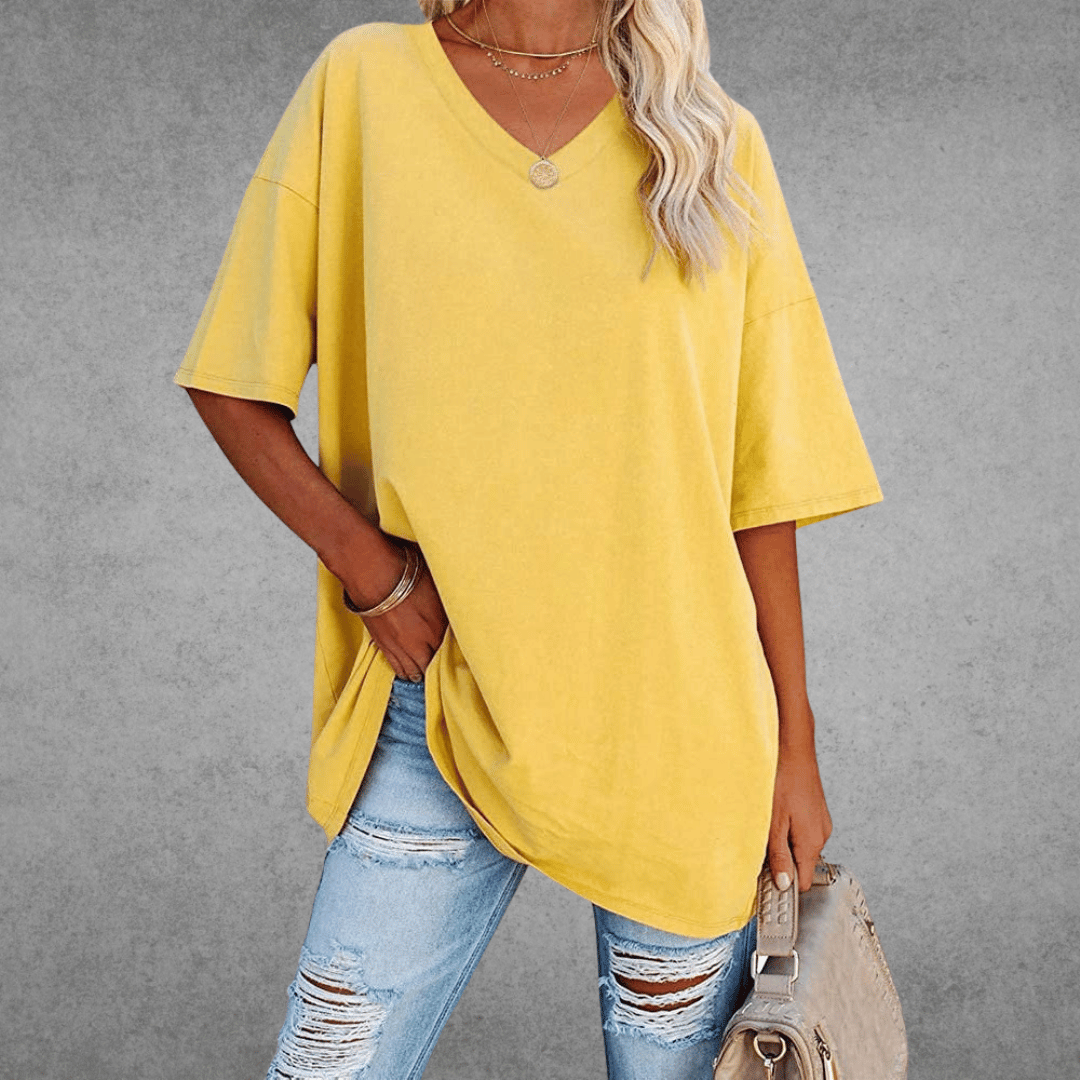 Franziska Oversize V-Neck T-Shirt
