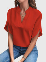 Beatrix | Soft And Elegant V-Neck Shirt, women's shirt – view 5