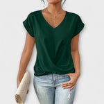 Carlinda | Elegant V-Neck Top, women's top – view 6