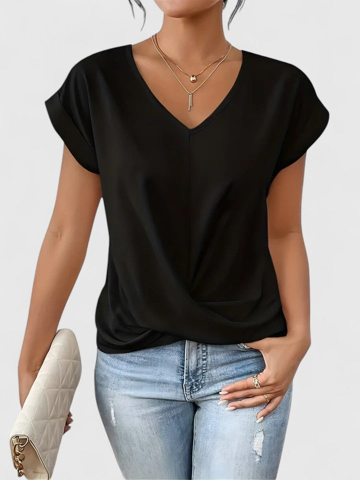 Mahrianne | V-Neck Casual Top, women's top – view 2