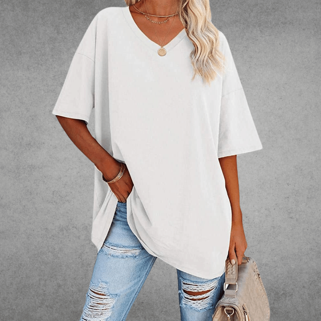 Franziska Oversize V-Neck T-Shirt