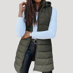 Martina Quilted Hooded Vest
