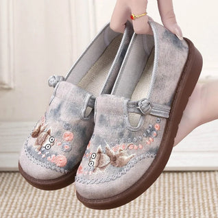 Marie Beaded Floral Embroidered Loafers