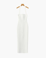 Halter Neck Slim Fit Maxi Dress