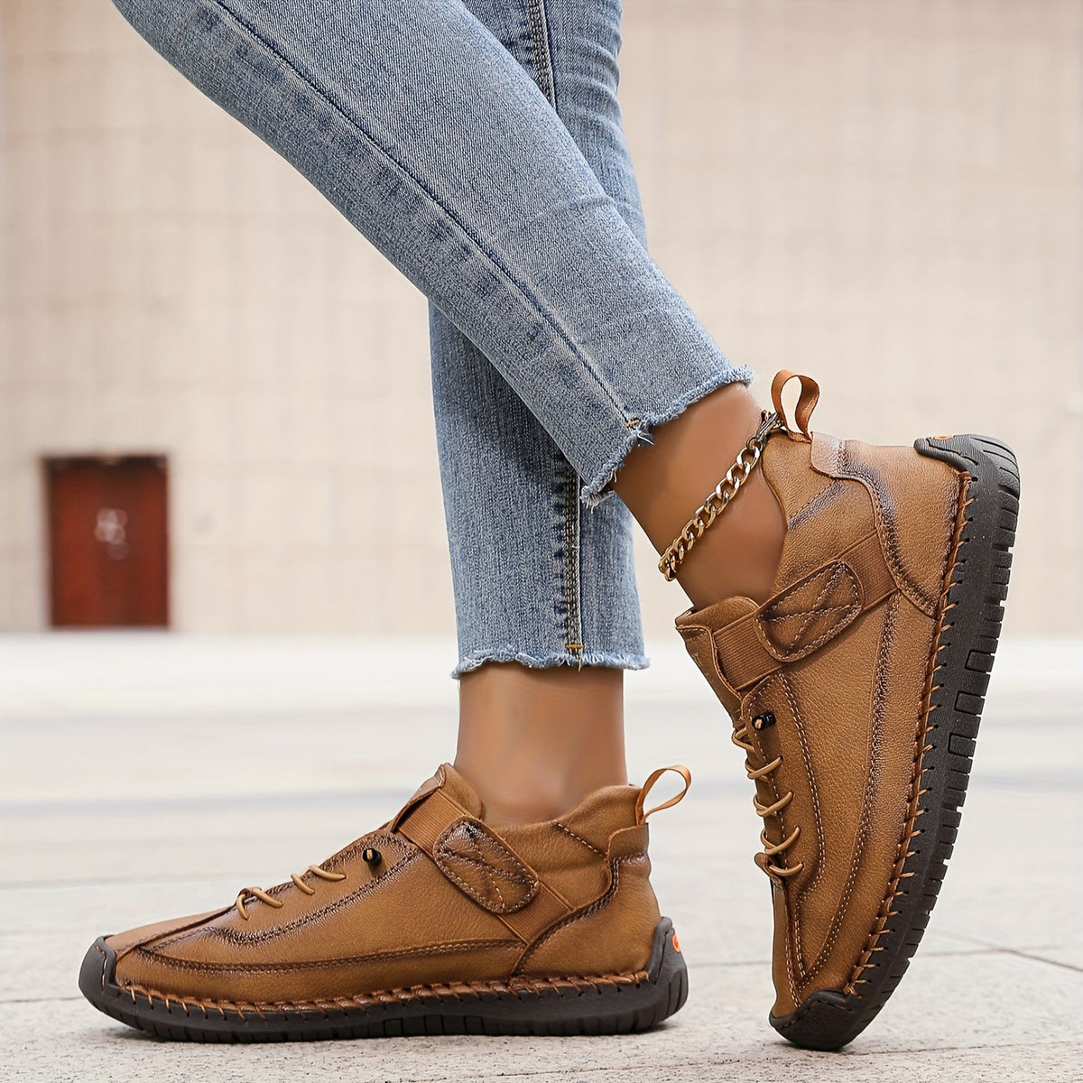 Andrea Casual Lace-Up Platform Sneakers