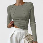 Doris Fitted Long-Sleeve Top
