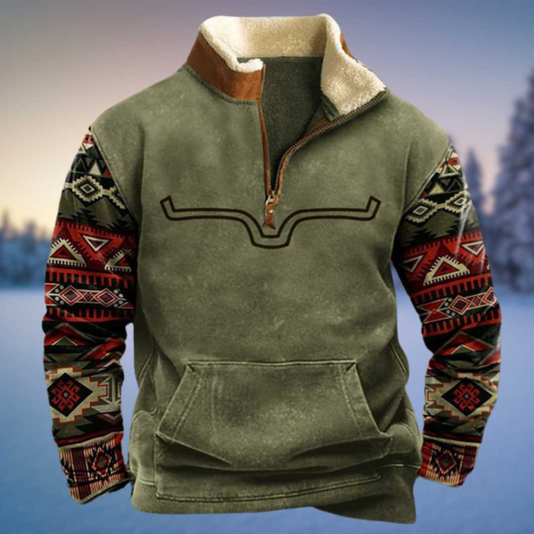 Emil Casual Half-Zip Winter Sweater