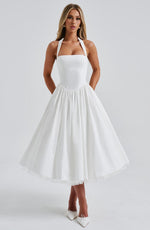 Lydia Halter Midi Wedding Guest Dress