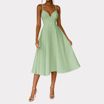 Regine Strappy Wedding Guest Midi Dress