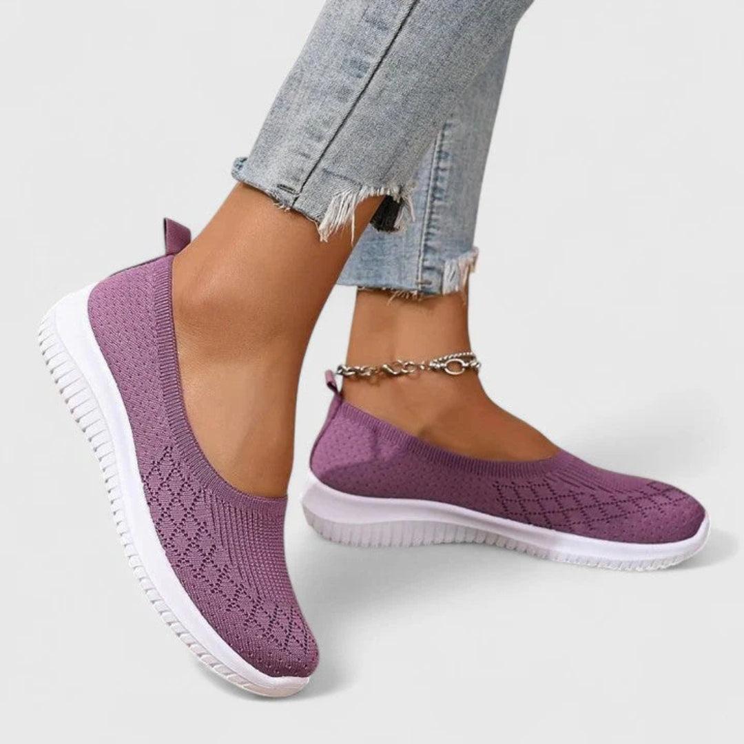 Lara Lightweight Slip-On Knit Flats