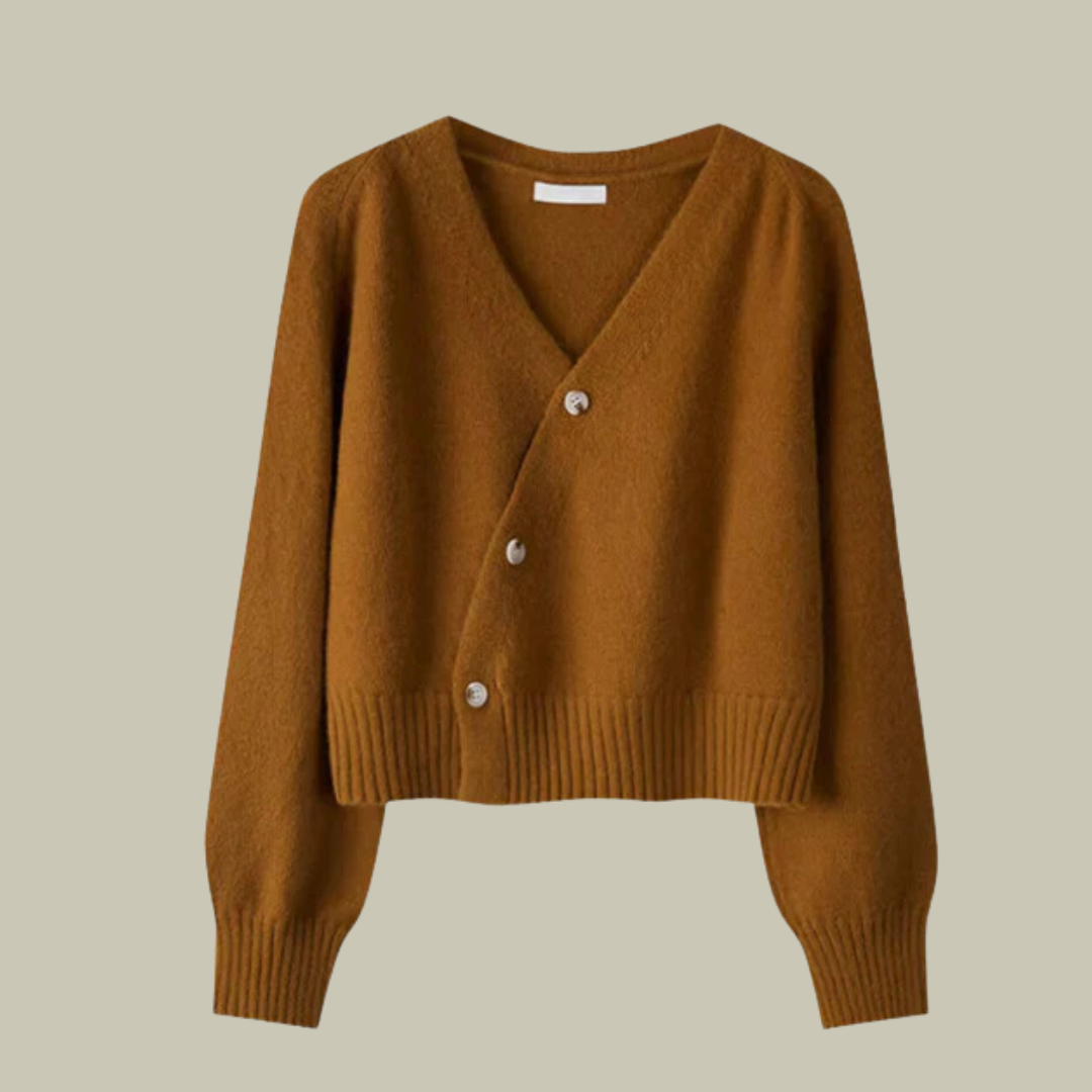 Marion Merino Wool V-Neck Cardigan