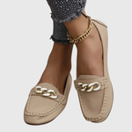 Regine Chain Detail Slip-On Loafers