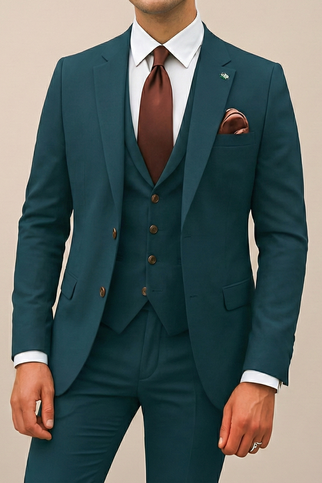 Elias Modern Three-Piece Suit Set