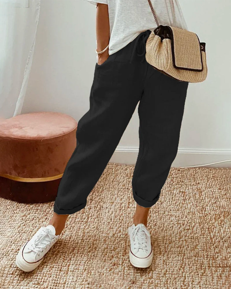 Helga Casual Linen Pants