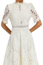 Jasmin Chic Lace Midi Dress