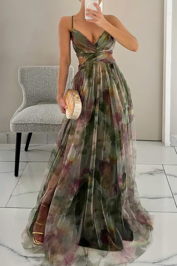 Selina Pleated Maxi Dress