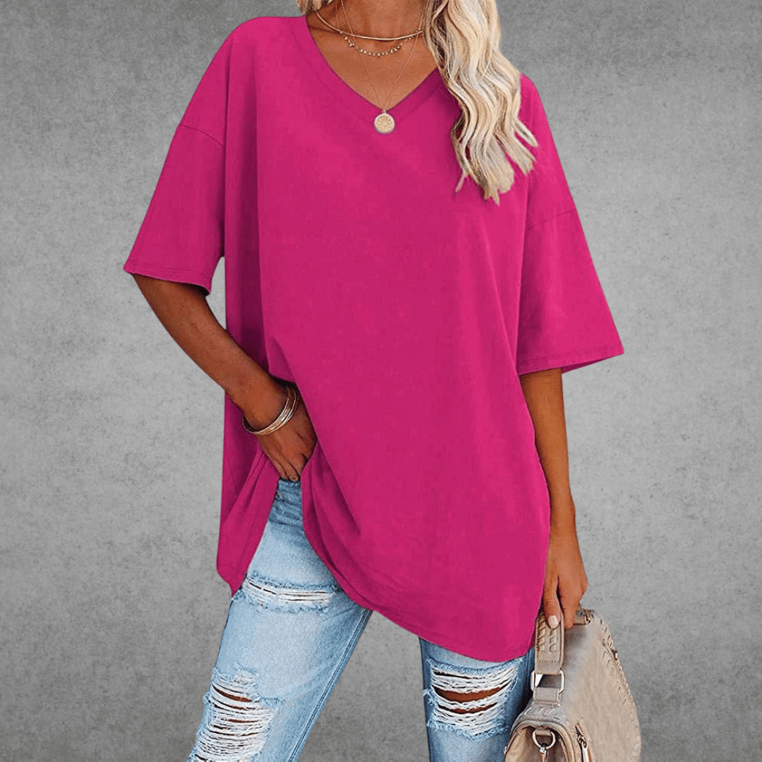 Franziska Oversize V-Neck T-Shirt