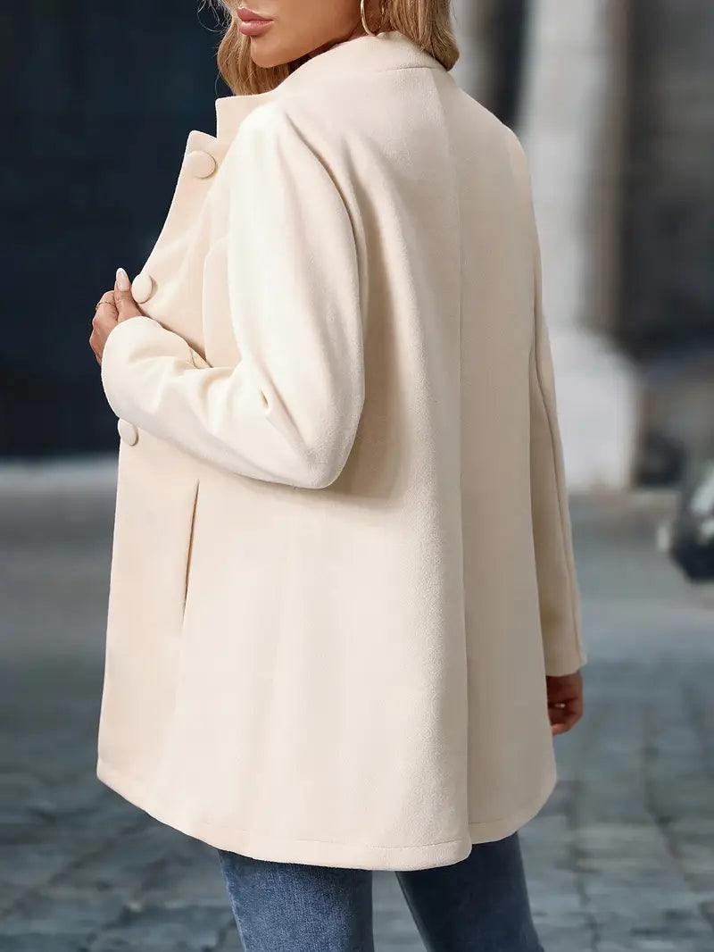 Sofia Button-Front Winter Coat