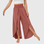 Magdalena Wide-Leg Boho Slit Pants