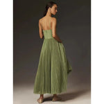 Leonie Pleated Corset Bustier Midi Dress