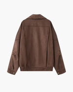 Vintage Suede Drape Jacket, women's drape jacket – view 8
