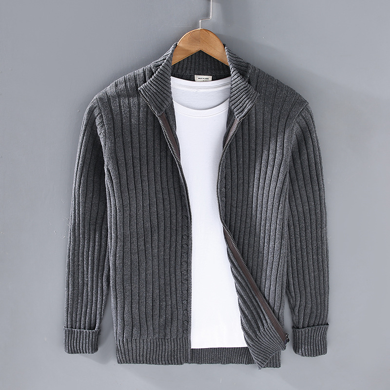 Paul Zip-Up Knit Cardigan