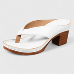 Birgit Chunky Heel Thong Sandals