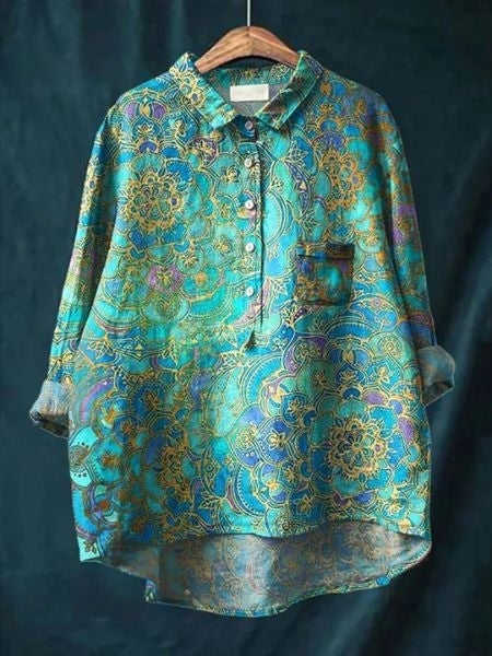 Monette | Floral Blouse, women's blouse – view 4