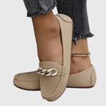 Regine Chain Detail Slip-On Loafers