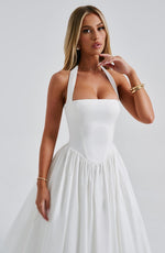 Lydia Halter Midi Wedding Guest Dress