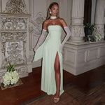 Sabina Asymmetric Wedding Guest Maxi Dress