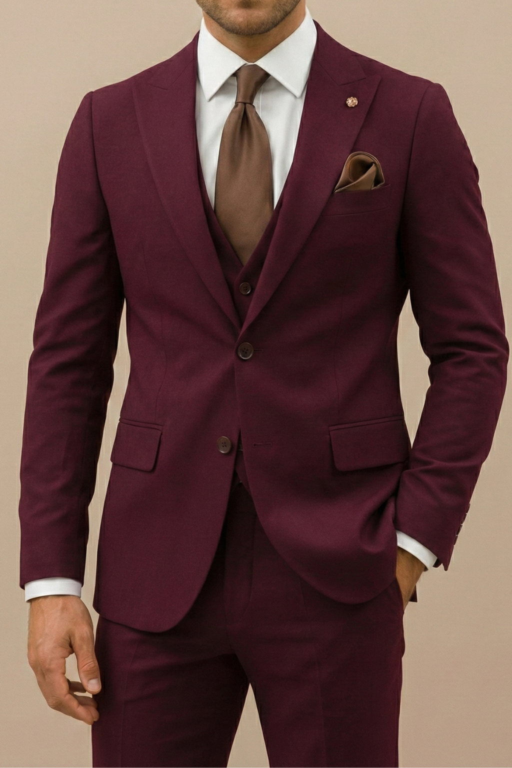 Elias Modern Three-Piece Suit Set
