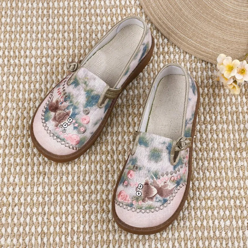 Marie Beaded Floral Embroidered Loafers