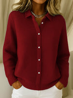 Lisa | Classic Knitted Button Cardigan, women's cardigan – view 4