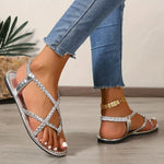 Julia Spring Woven Flat Sandals