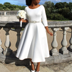 Felicia Round Neck Midi Dress