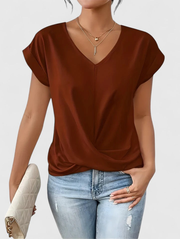 Mahrianne | V-Neck Casual Top, women's top – view 7