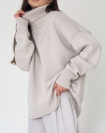Claudia Oversize High-Neck Casual Sweater