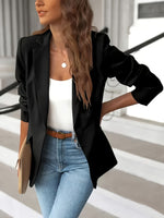Christa One-Button Casual Blazer