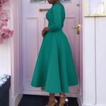 Felicia Round Neck Midi Dress