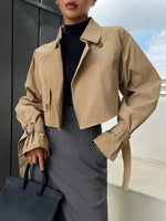 Irina High-Fashion Short Trench Coat