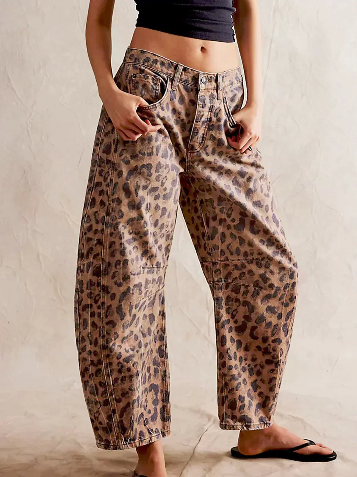 Gabriela Printed Wide-Leg Jeans