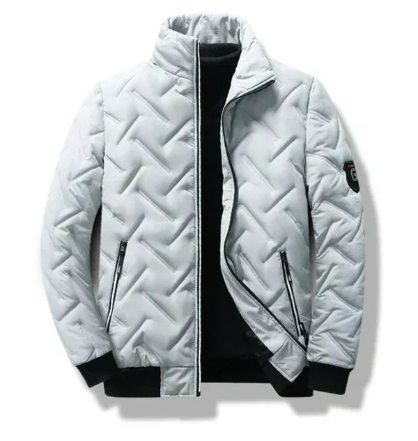 Theo Quilted Jacket with Stand Collar