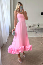 Jasmin Ruffle Hem Wedding Guest Dress