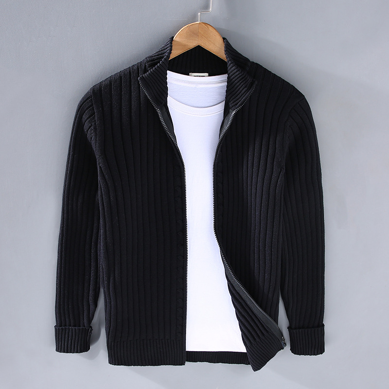 Paul Zip-Up Knit Cardigan