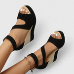 Zynavielle | Wedge Sandals with Ankle Strap